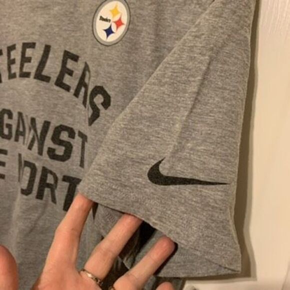 Pittsburgh Steelers Against The North Size M The Nike Tee Athletic Cut T-Shirt - Picture 4 of 5